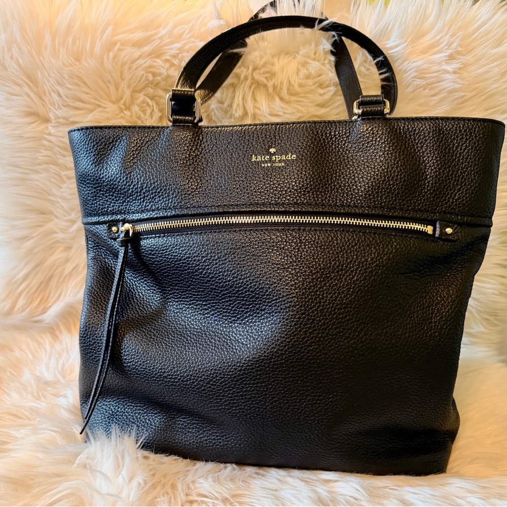 EUC Authentic Kate Spade Connle Hill Taylor Black Pebbled Leather Tote